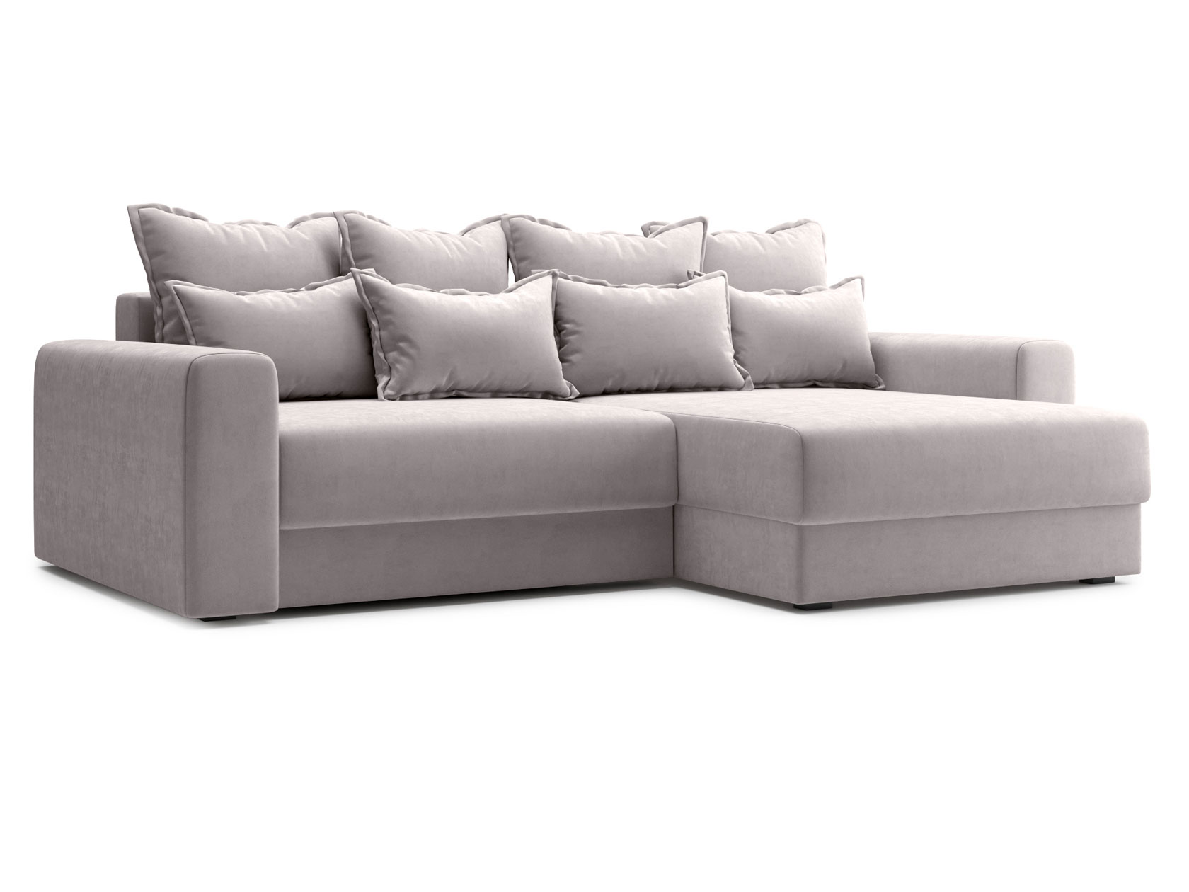 

Угловой диван Первый Мебельный Онтарио Бежевый, велюр