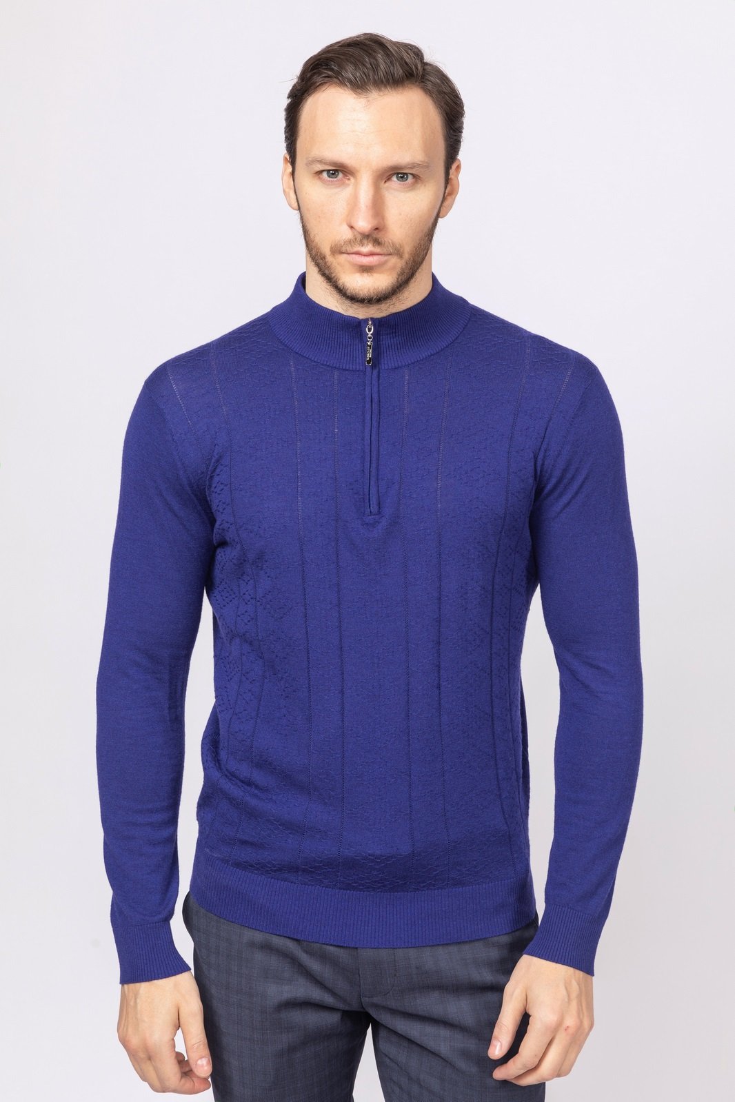 

Джемпер мужской 18W-PZBL11-CT/92 Kanzler синий S, 18W-PZBL11-CT/92