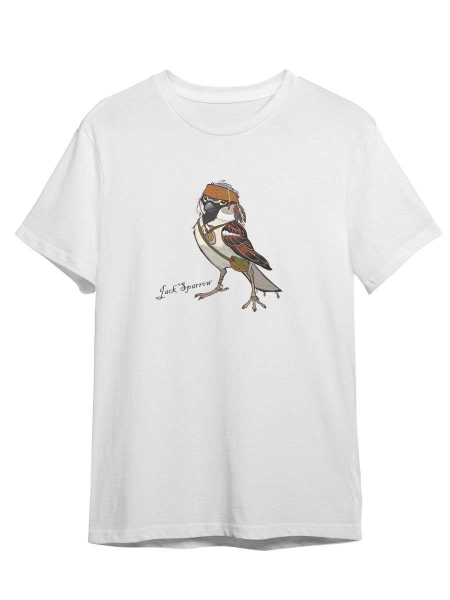 

Футболка унисекс СувенирShop Джек Воробей/Пираты карибского моря 5 белая M (46-48), Белый, "Джек Воробей/Пираты карибского моря" 5