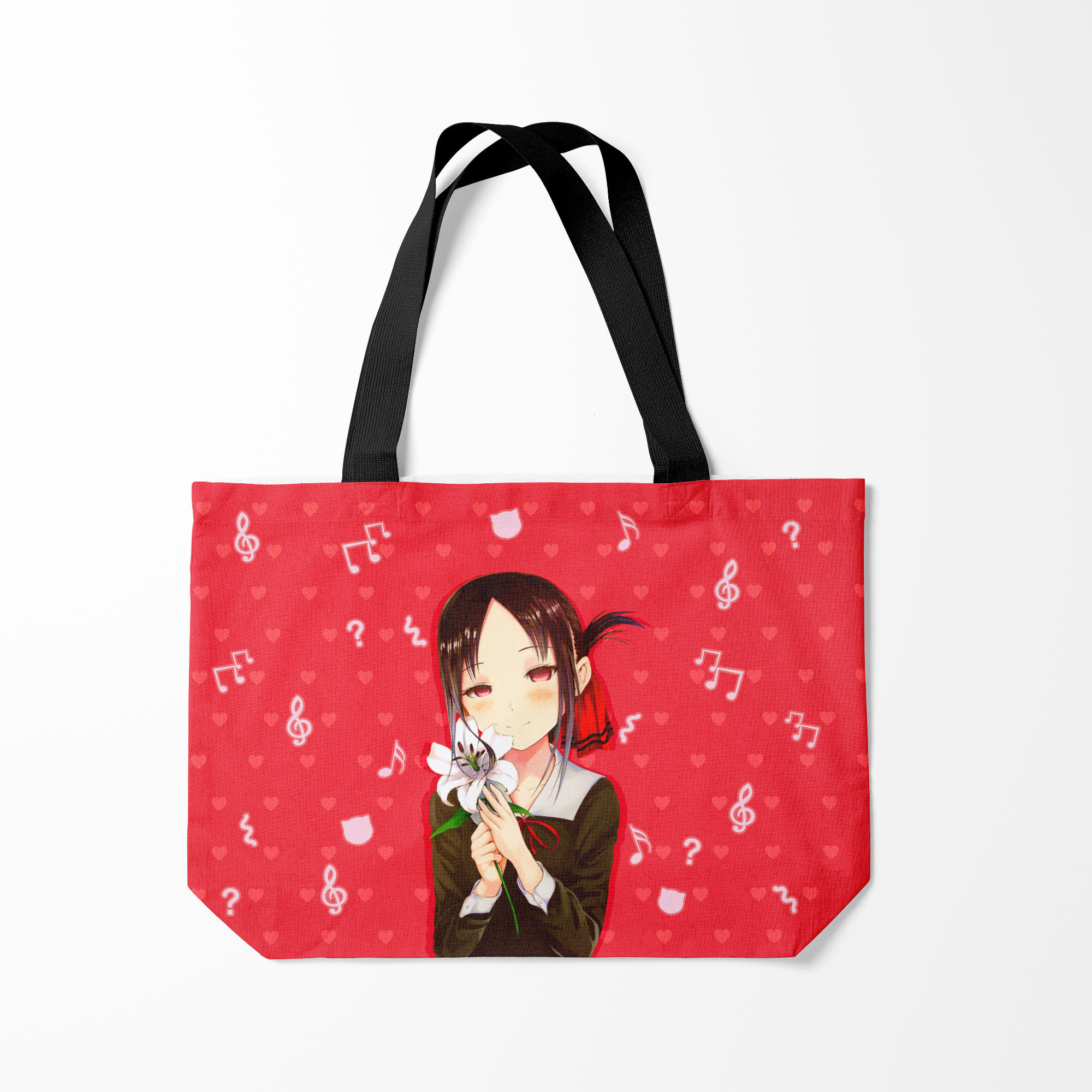 

Сумка шoппер унисекс Burnettie Kaguya Love is war, красный, Kaguya Love is war