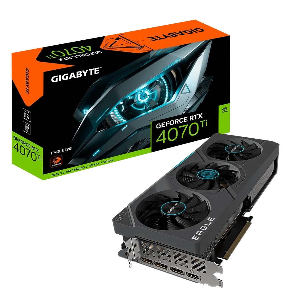 фото Видеокарта gigabyte nvidia geforce rtx 4070 ti eagle (gv-n407teagle-12gd)