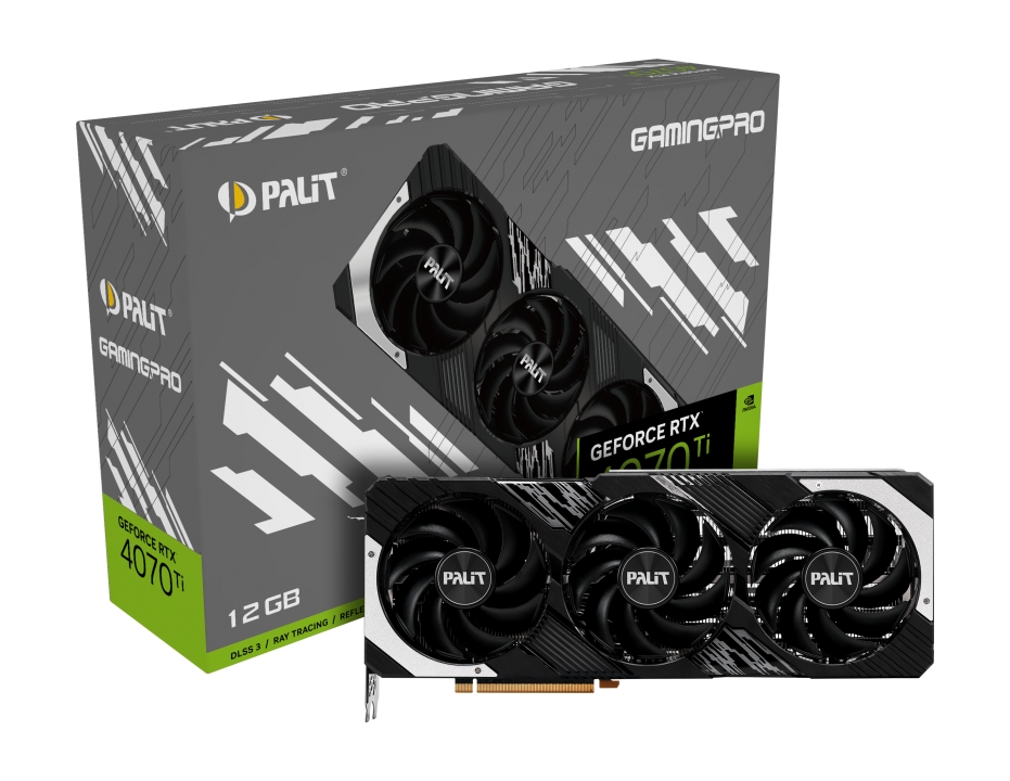 Видеокарта Palit NVIDIA GeForce RTX 4070 Ti GamingPro черный