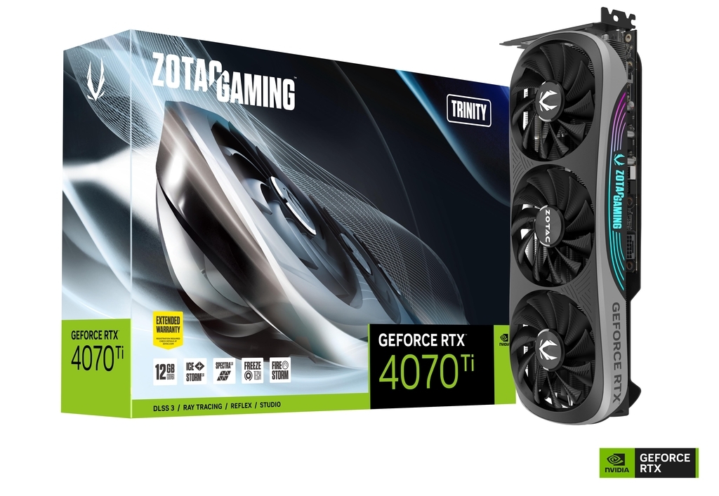 фото Видеокарта zotac gaming geforce rtx 4070 ti trinity