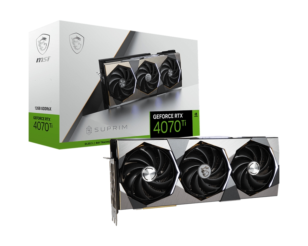 Видеокарта MSI NVIDIA GeForce RTX 4070 Ti SUPRIM (GeForce RTX 4070 Ti SUPRIM 12G)