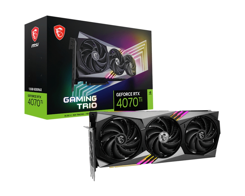 Видеокарта MSI GeForce RTX 4070 Ti GAMING TRIO 12G