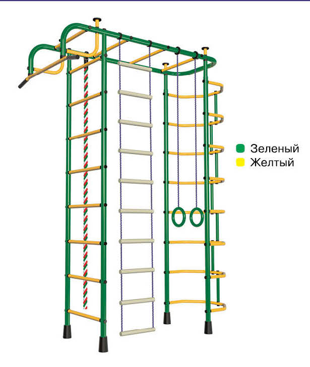 фото Спортивный комплекс пионер 2м зелёно/жёлтый pioneer