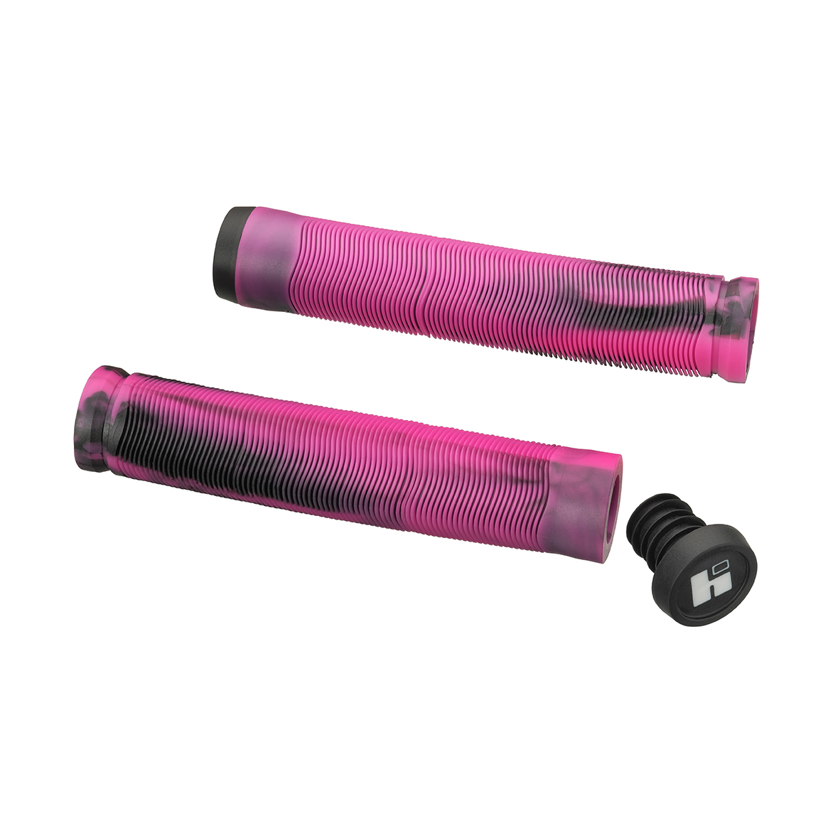 фото Грипсы hipe h4 duo, 155 мм black/pink, черный/розовый