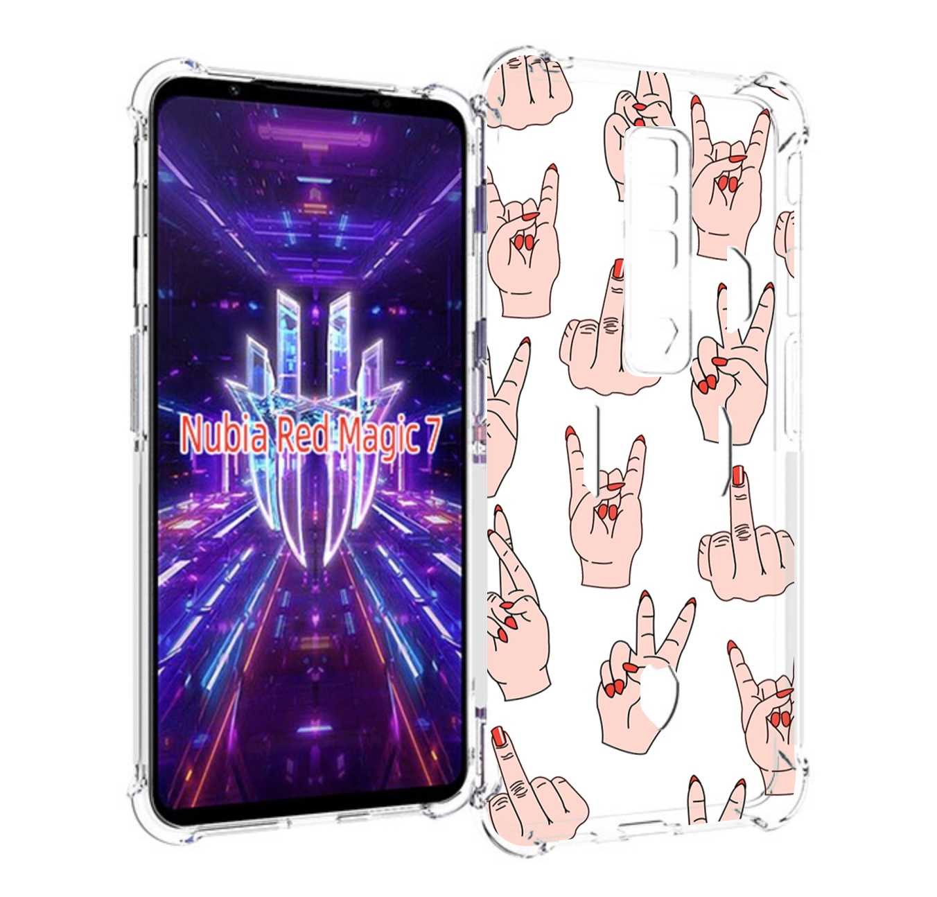 

Чехол MyPads разные-ручки для ZTE Nubia Red Magic 7, Прозрачный, Tocco