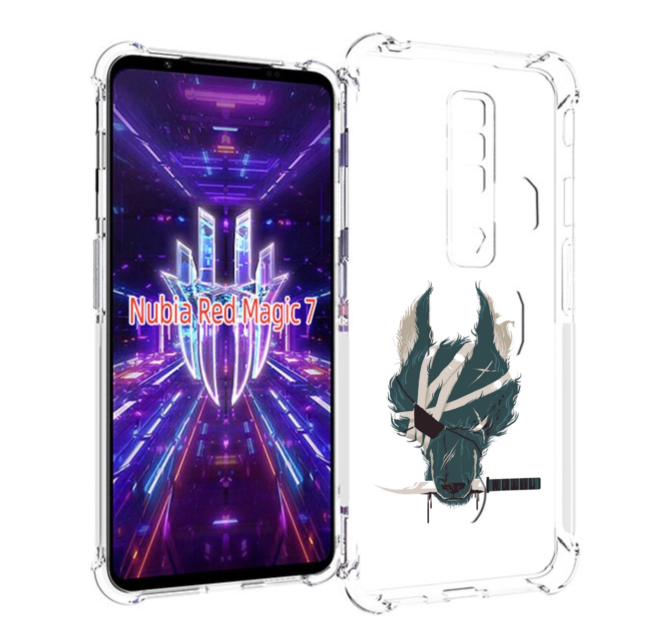 

Чехол MyPads волк-разбойник для ZTE Nubia Red Magic 7, Прозрачный, Tocco