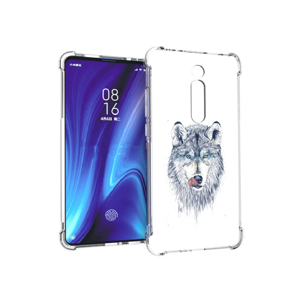 

Чехол MyPads Tocco для Xiaomi Redmi K20 голодгый волк (PT130504.291.292), Прозрачный, Tocco