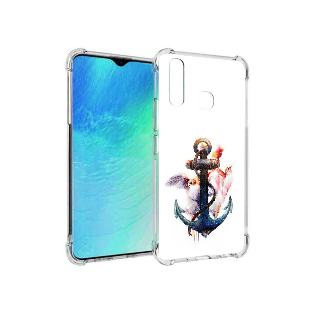 

Чехол MyPads Tocco для Vivo Y19 якорь с птицами (PT140444.419.703), Прозрачный, Tocco