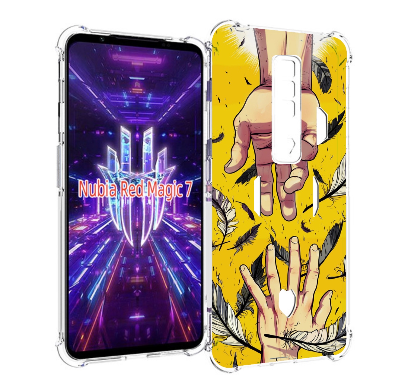 

Чехол MyPads рука-в-руку для ZTE Nubia Red Magic 7, Прозрачный, Tocco