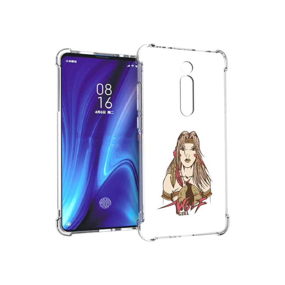 

Чехол MyPads Tocco для Xiaomi Redmi K20 девушка волк (PT130504.291.306), Прозрачный, Tocco