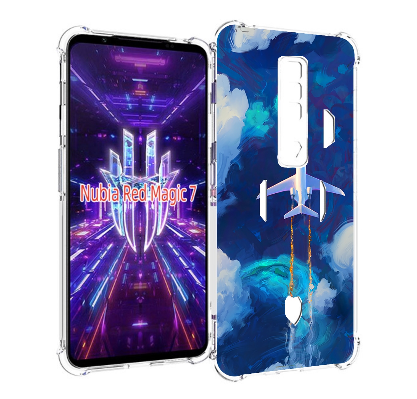 

Чехол MyPads самолет-в-небе-рисунок для ZTE Nubia Red Magic 7, Прозрачный, Tocco