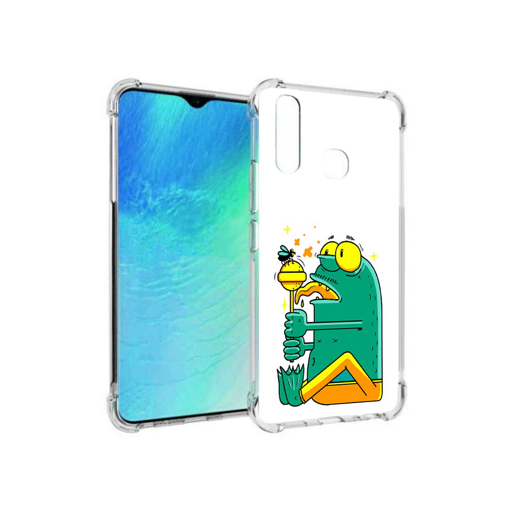 

Чехол MyPads Tocco для Vivo Y19 Зеленая лягушка с чупа чупсом (PT140444.419.85), Прозрачный, Tocco