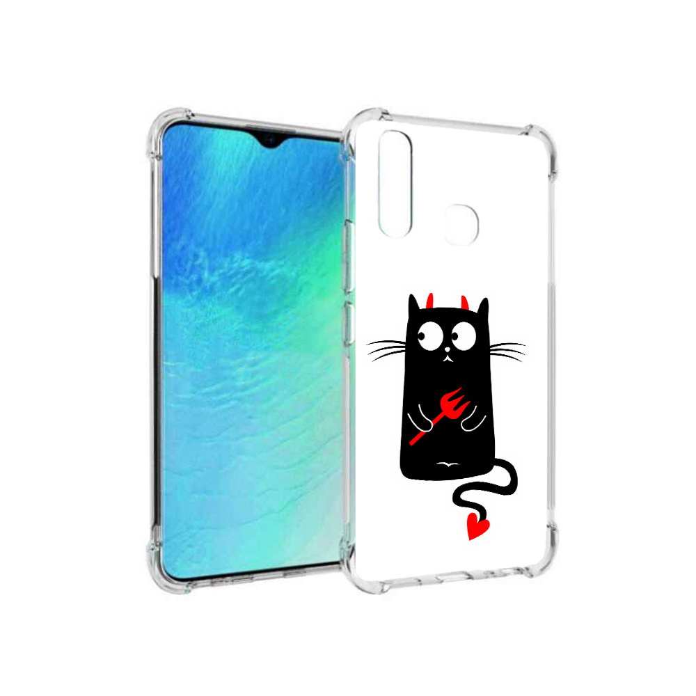 

Чехол MyPads Tocco для Vivo Y19 Кот демон (PT140444.419.97), Прозрачный, Tocco