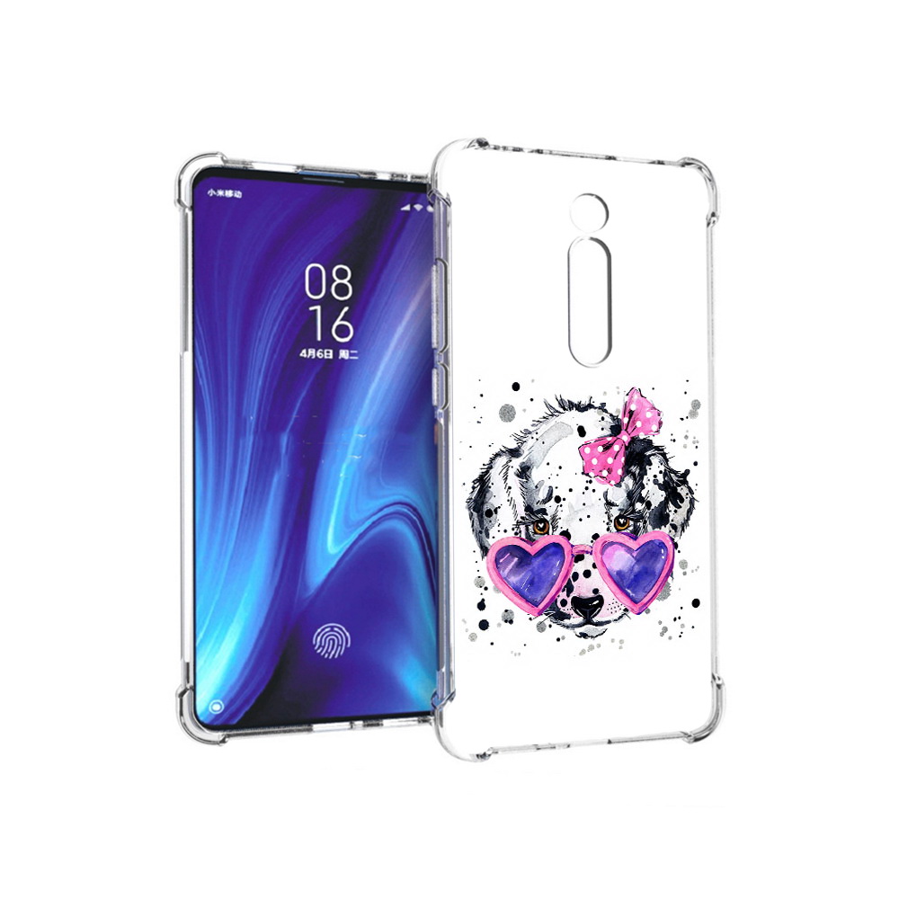 

Чехол MyPads Tocco для Xiaomi Redmi K20 долматинец в очках (PT130504.291.337), Прозрачный, Tocco