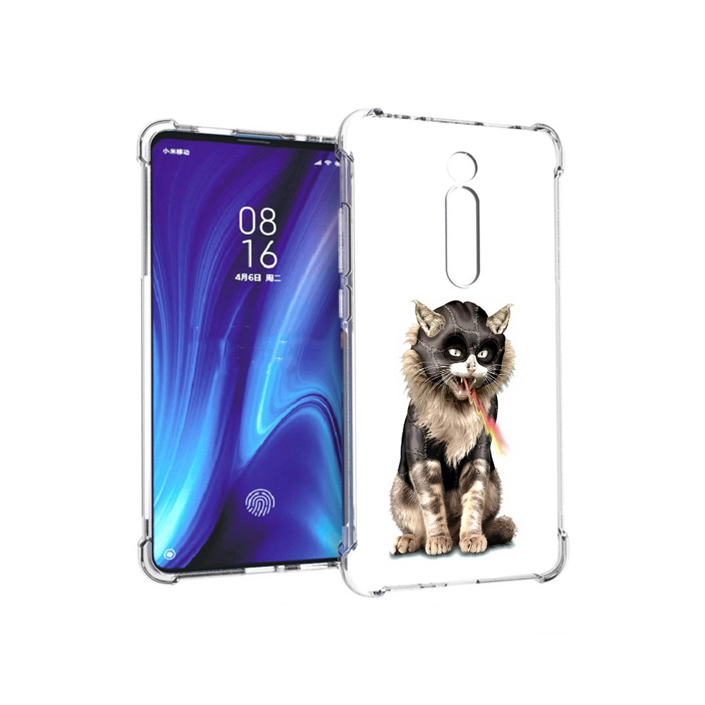

Чехол MyPads Tocco для Xiaomi Redmi K20 дьяволский кот (PT130504.291.341), Прозрачный, Tocco