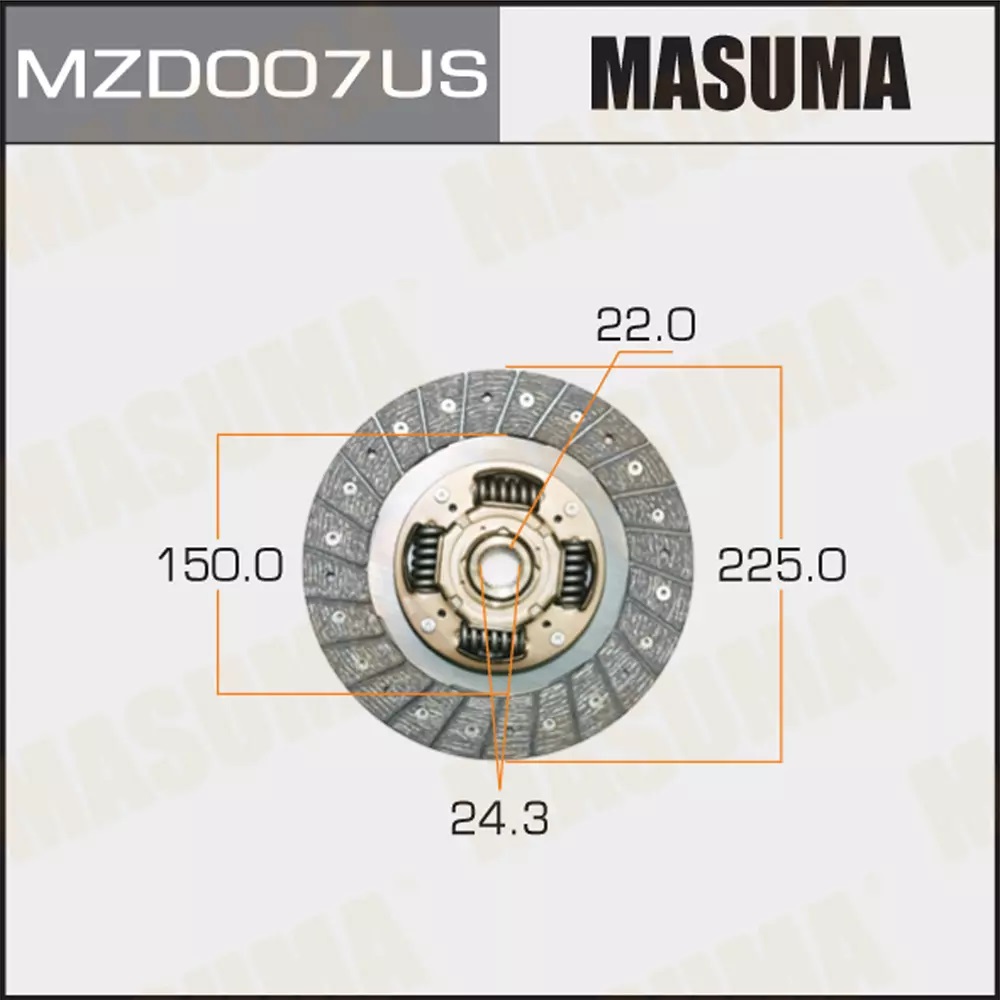 

ДИСК СЦЕПЛЕНИЯ MASUMA mzd007us