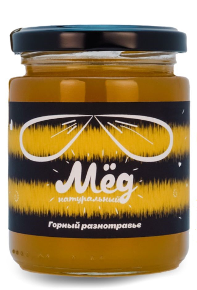 

Мёд "Мёд и пчёлы" Натуральный горный разнотравье 350 г