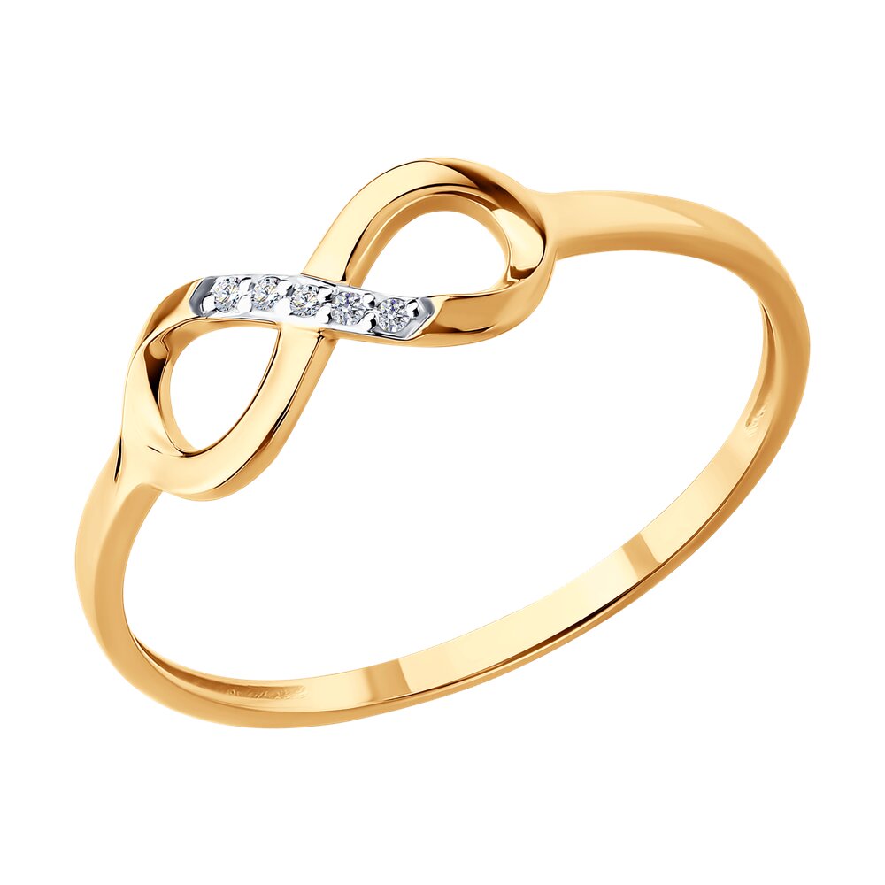 

Кольцо из золота р. 16 Diamant 51-210-02870-1, бриллиант, 51-210-02870-1