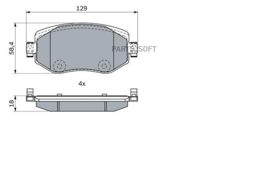 

Тормозные колодки Bosch 986424386