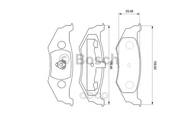

Тормозные колодки Bosch дисковые 986424585