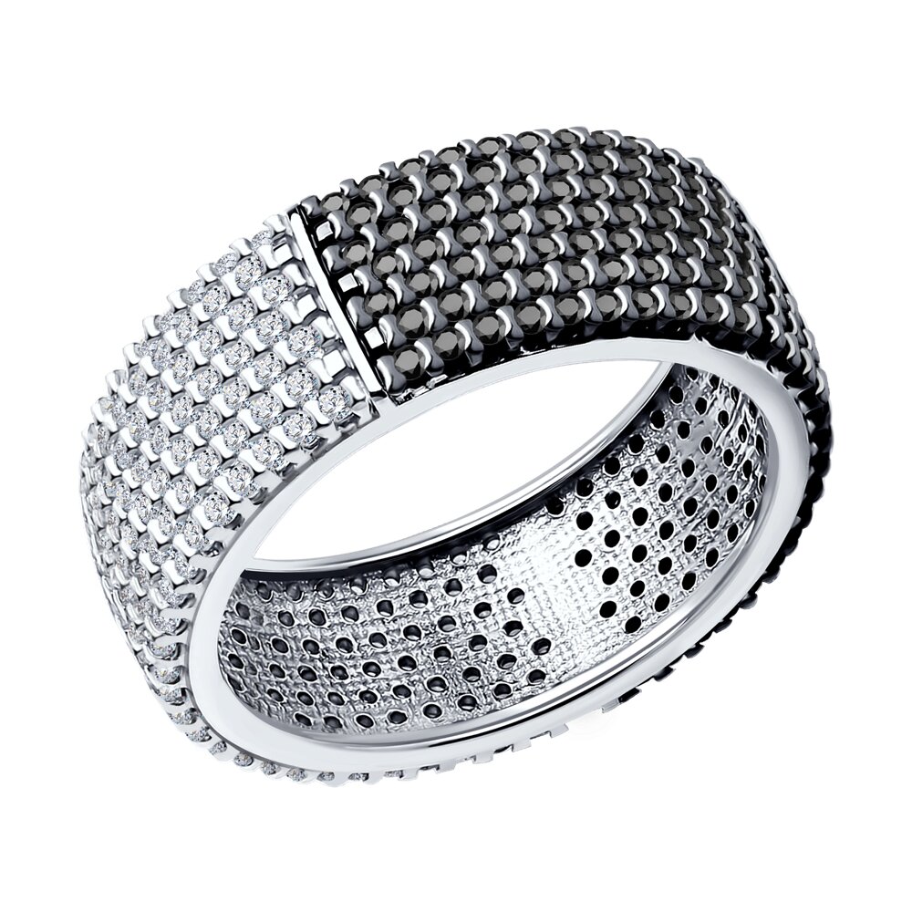 

Кольцо из серебра р.  Diamant 94-110-01763-1, фианит, 94-110-01763-1