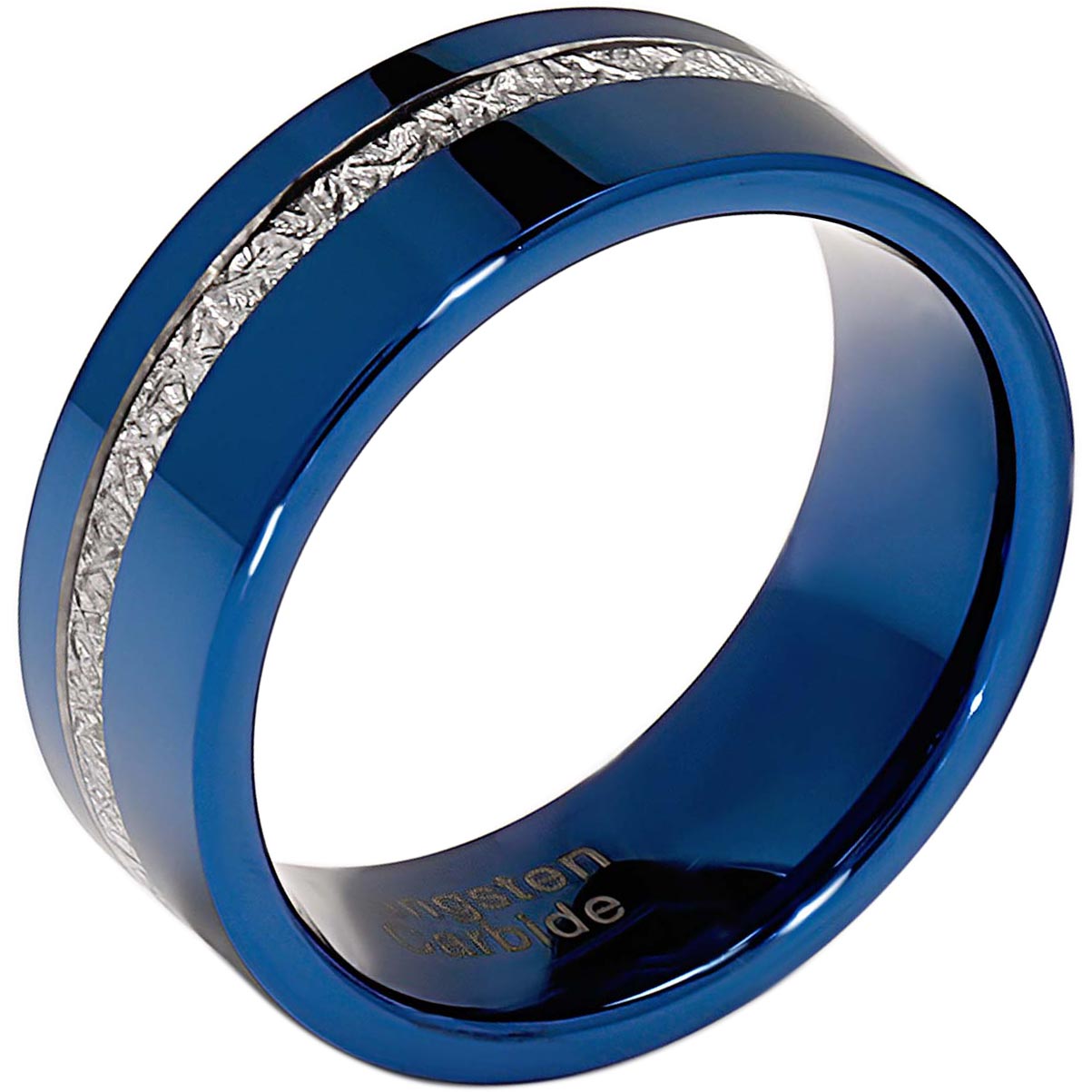 Кольцо из вольфрама с искусственным материалом р. 20.5 POYA POYA-N-058