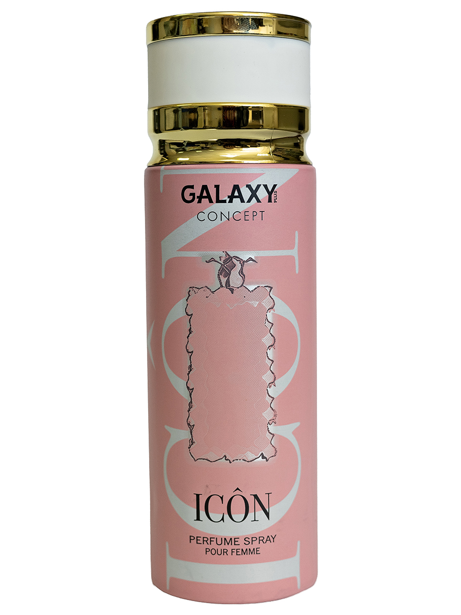 Дезодорант Galaxy Concept Icon парфюмированный женский, 200 мл новая заря дезодорант парфюмированный для женщин зеленый чай the vert 75 0