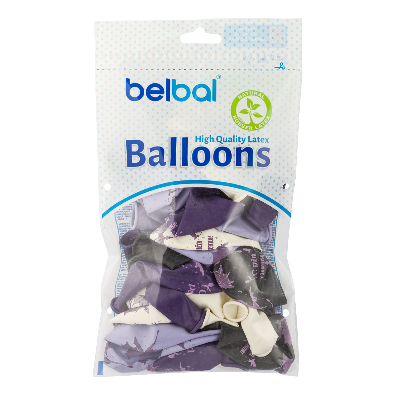 Воздушные шары Belbal с рисунком С Днем рождения дракон 36 см 25 шт