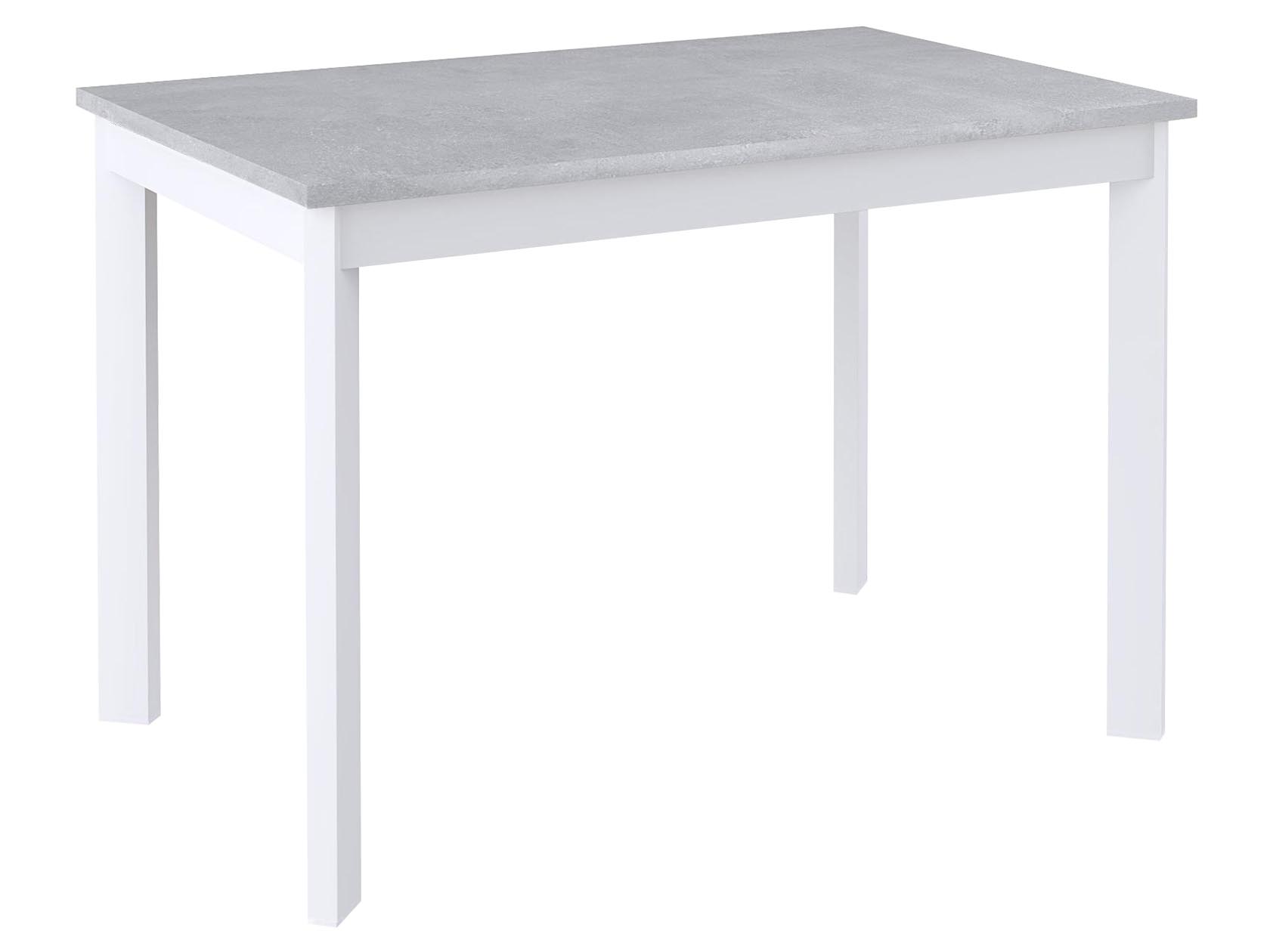 Кухонный стол Dikline L110 Бетон/Белый