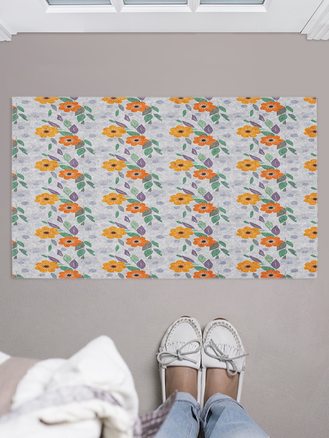 

Придверный коврик в прихожую для обуви, на резиновой основе, 75x45 см door_57665 JoyArty