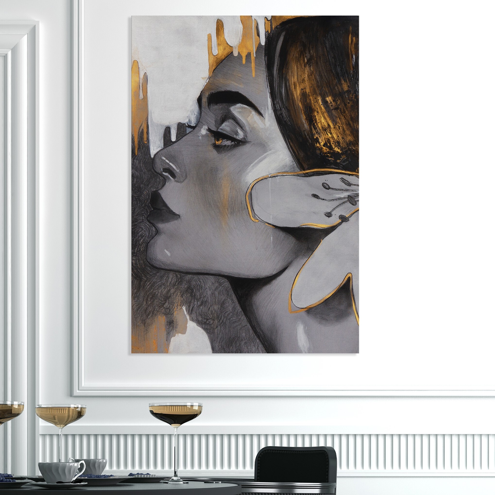 

Интерьерная картина Art Debut Gallery 60х90см, Девушка с лилией