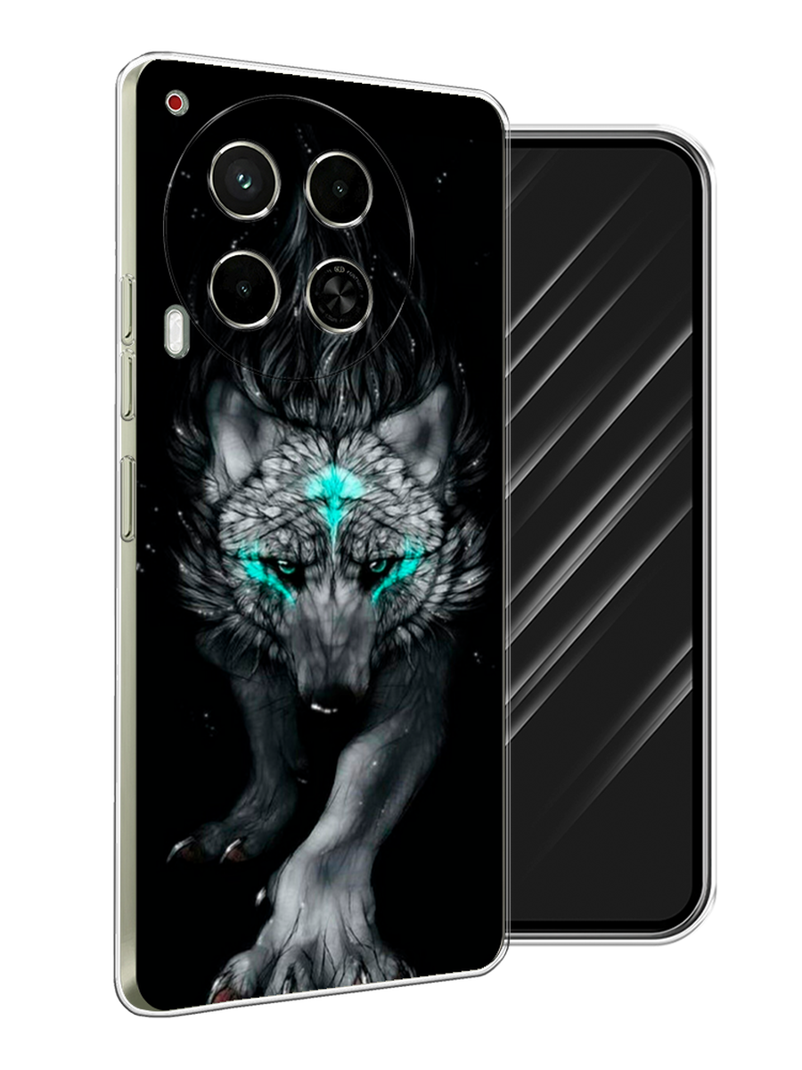 

Чехол Awog на Tecno Camon 30 5G "Волшебный волк", Черный;серый, 305550-1