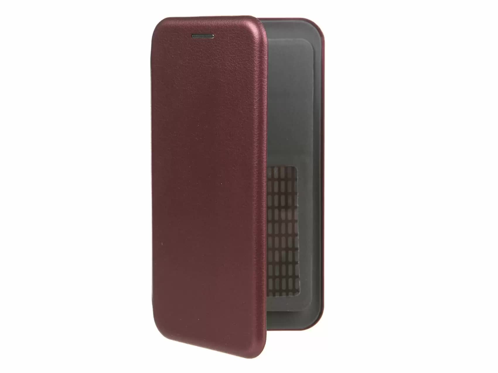 

Чехол-книжка PERO SOFT TOUCH универсальный 4.7-5.0" бордовый, Красный