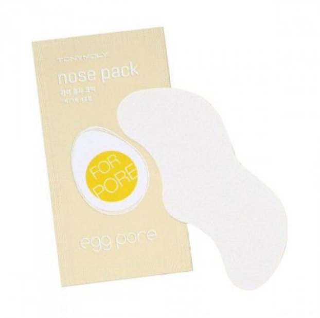 Полоска для носа TONY MOLY Egg Pore Nose Pack от черных точек белый уголь актив таб 700 мг 30 шт