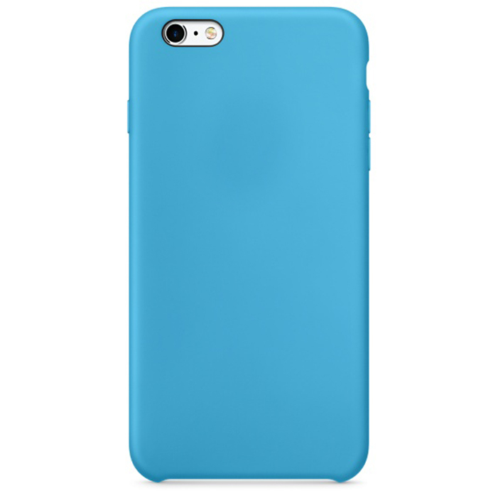 фото Силиконовый чехол silicone case для iphone 6 / 6s, ярко-голубой grand price