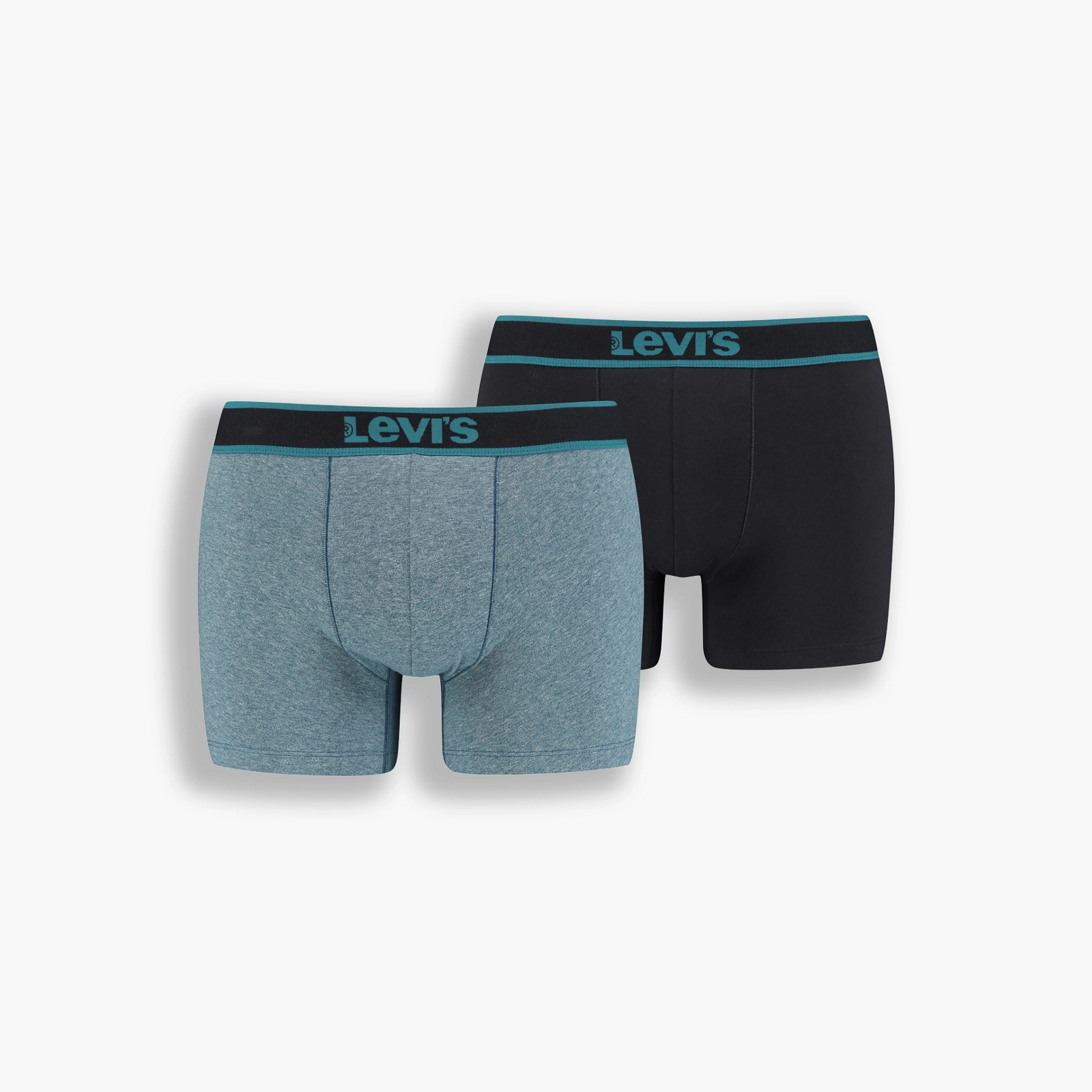 

Боксеры мужские Levi's Vintage Heather Boxer Brief 2P разноцветные L, Vintage Heather Boxer Brief 2P