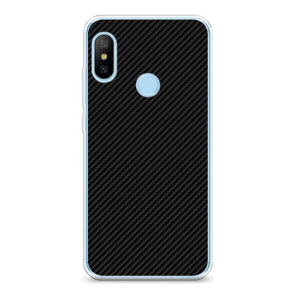 

Силиконовый чехол "Черный карбон" на Xiaomi Redmi 6 Plus, 33950-3