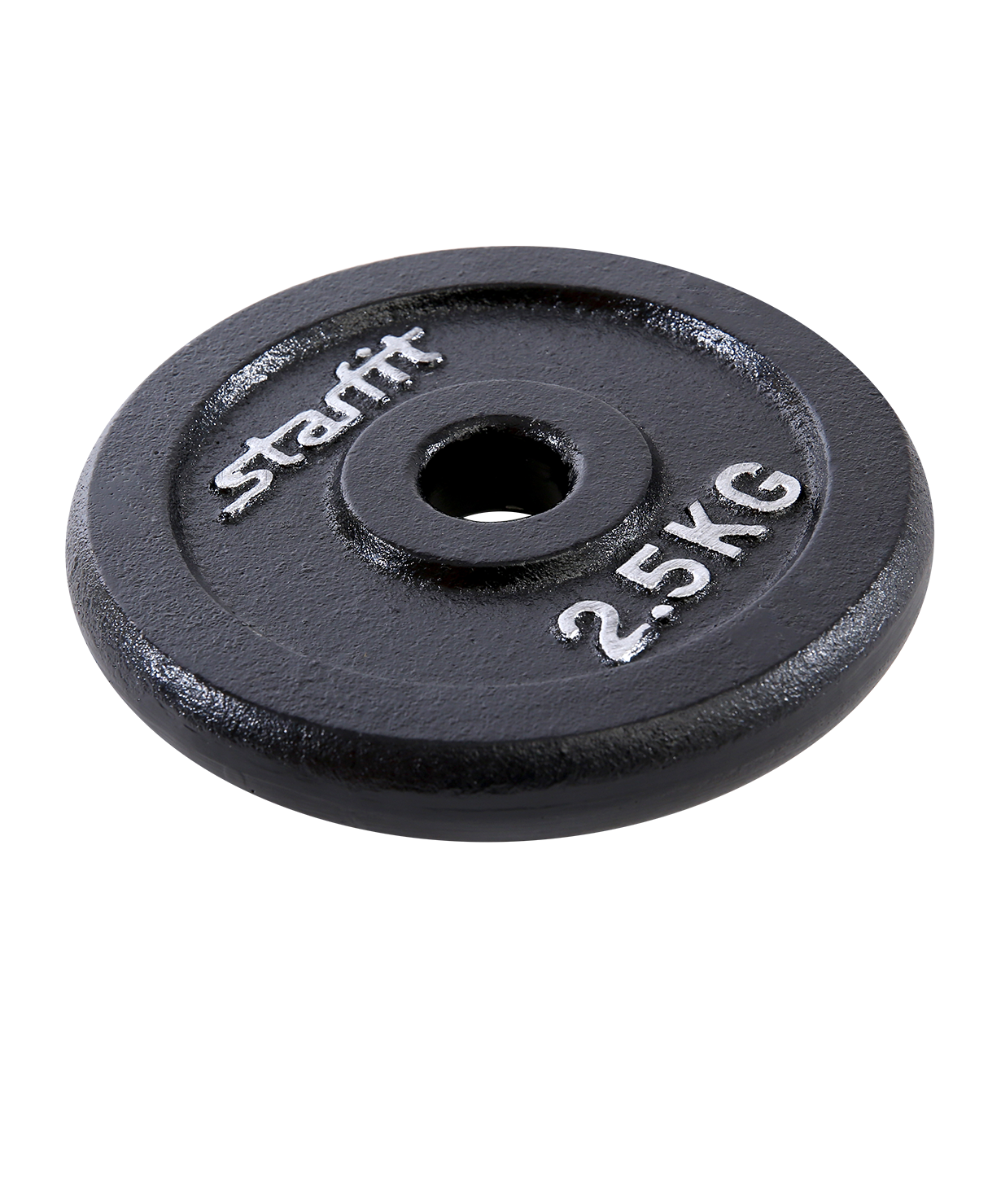 фото Диск чугунный starfit bb-204 2,5 кг, d=26 мм, черный