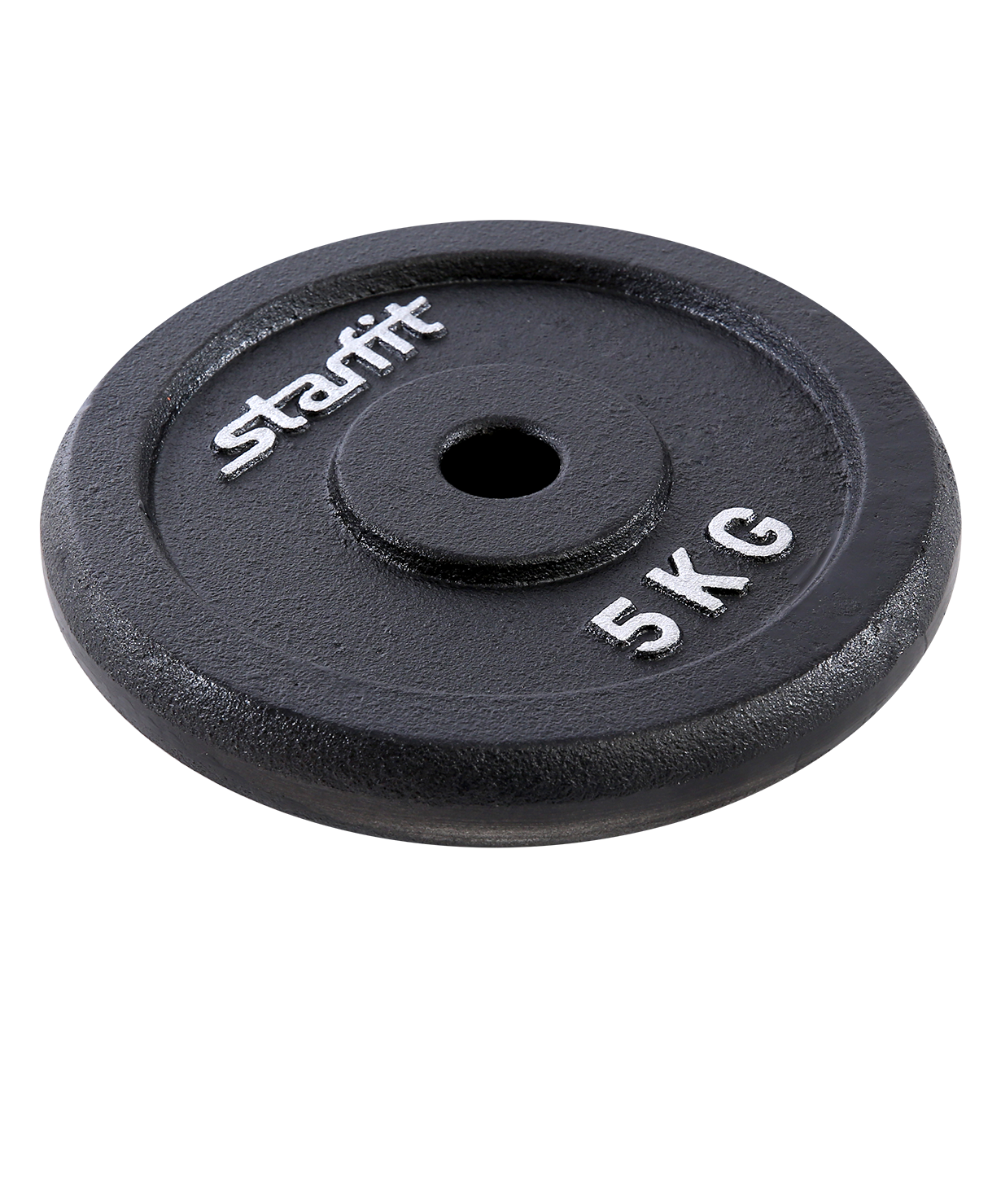 фото Диск чугунный starfit bb-204 5 кг, d=26 мм, черный