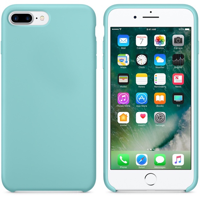 

Силиконовый чехол Silicone Case для iPhone 7 Plus / 8 Plus, бирюзовый, Apple iPhone 7 Plus / 8 Plus