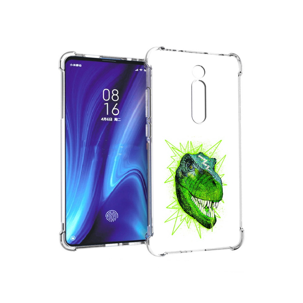 

Чехол MyPads Tocco для Xiaomi Redmi K20 зеленый динозавр (PT130504.291.358), Прозрачный, Tocco