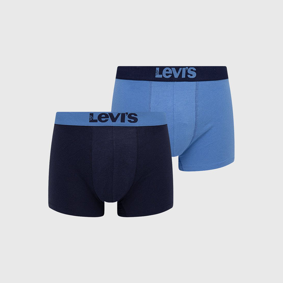 

Боксеры мужские Levi's Solid Basic Boxer 2P синие M, Solid Basic Boxer 2P