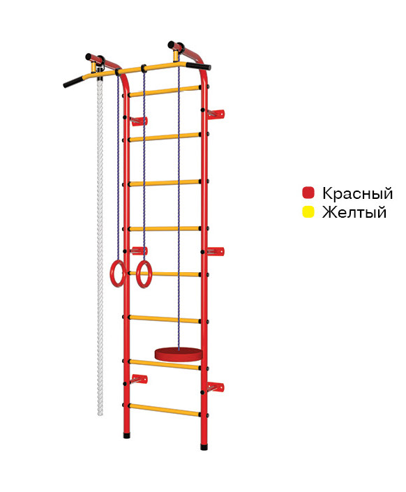 фото Детский спортивный комплекс пионер с1рм красно/жёлтый pioneer