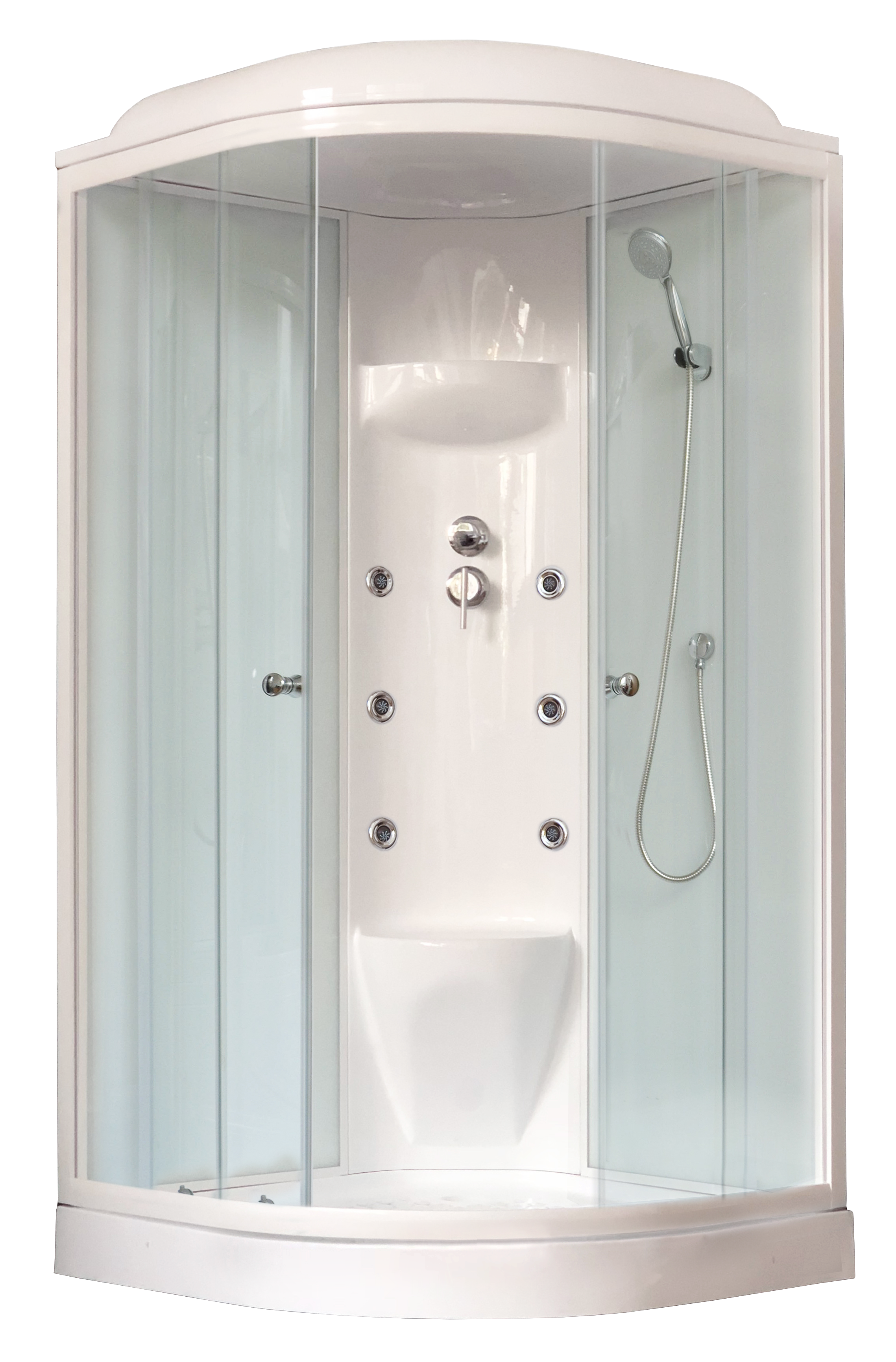 фото Душевая кабина royal bath rb 90hk7-wt (белое/прозрачное) nobrand