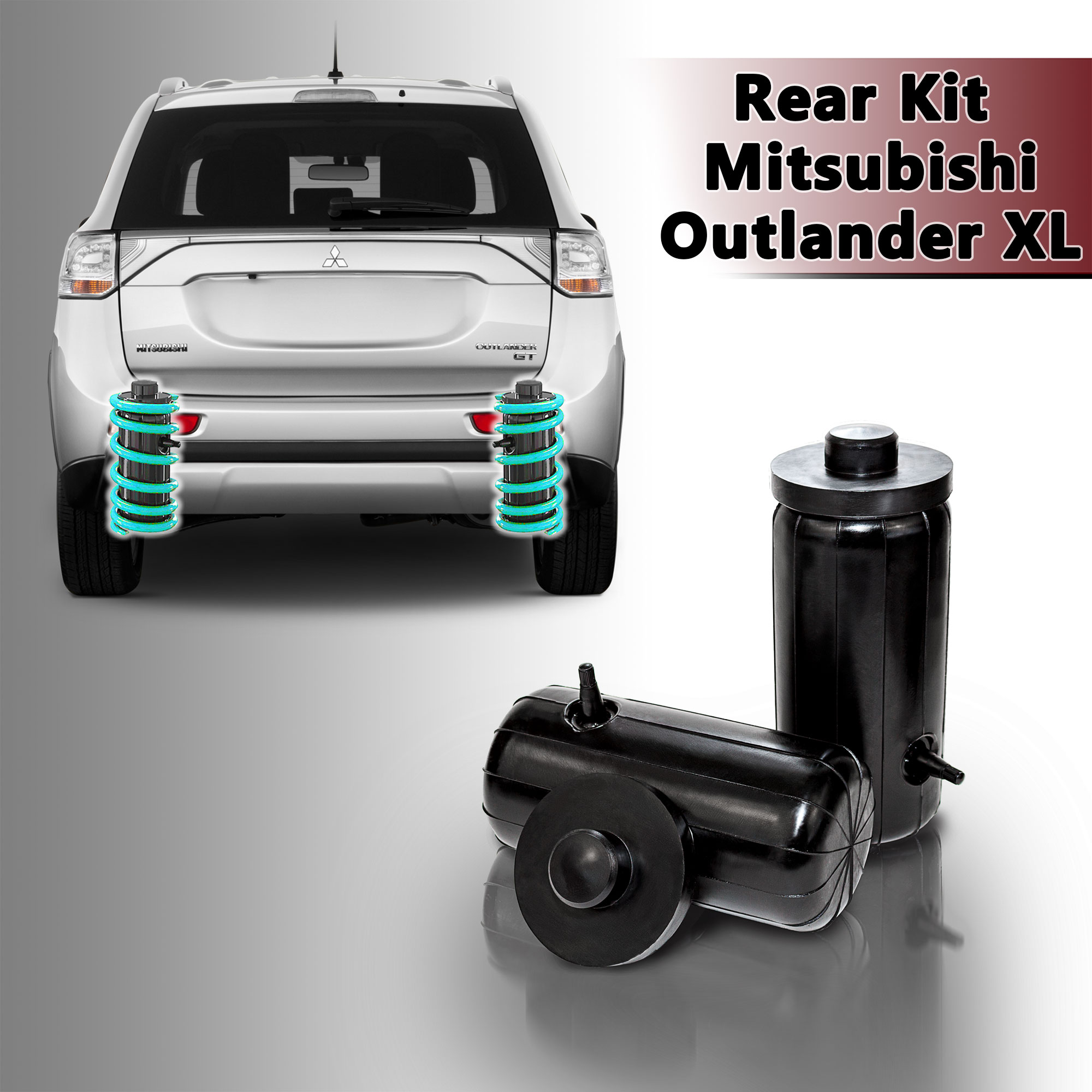

Пневмобаллоны в пружины Mitsubishi Outlander XL, NoBrand, задние усиленные