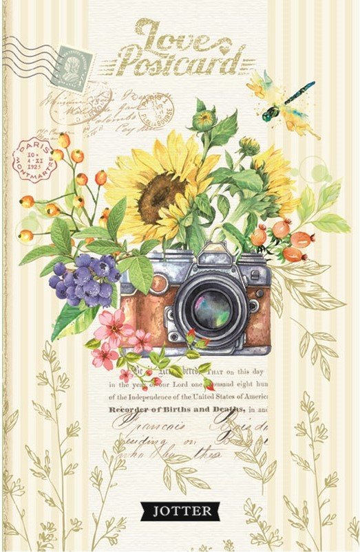 

Блокнот 80 л, 13*26, клетка,, "Love postcard", Любовная открытка,16106, 2852 (16106)