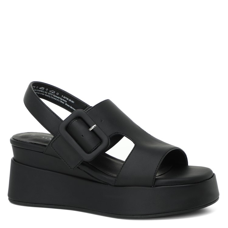 

Босоножки женские s.Oliver 5-5-28706-20 черные 36 EU, 5-5-28706-20